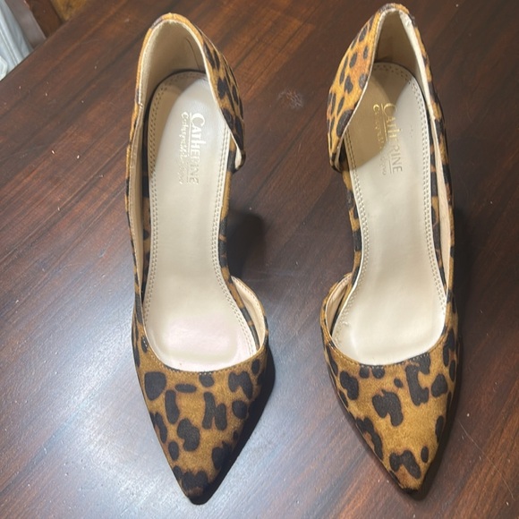 Catherine Malandrino Hillary Heels Cheetah Animal Print Dress Shoes Pumps 8.5 - Picture 6 of 15